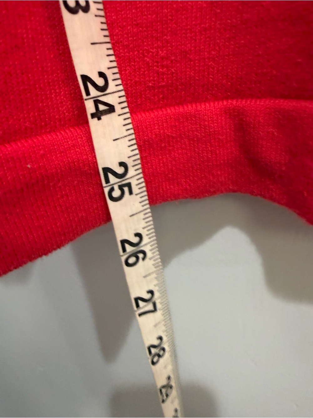 Vintage 90s Designers Originals Red V-Neck Embroidered Monogram J Knit Sweater M - Picture 8 of 9